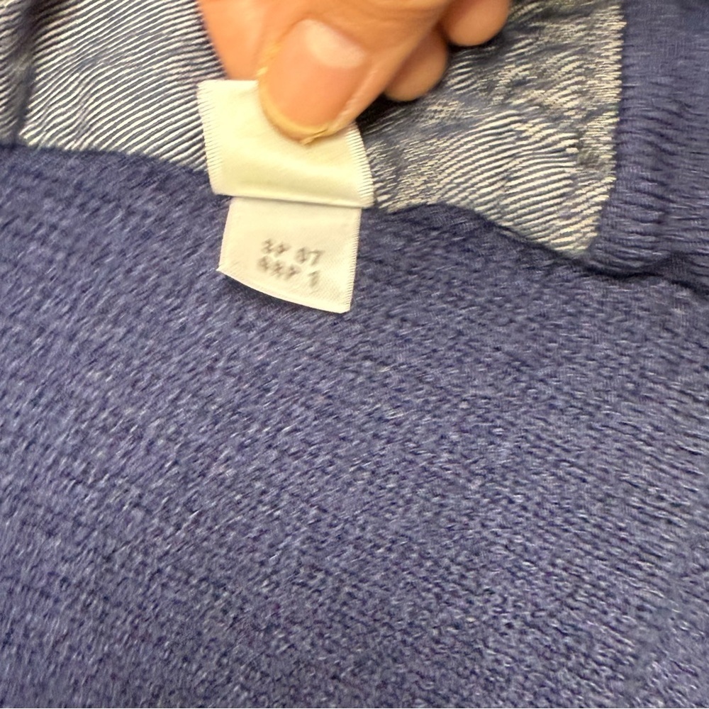 St. John Blue and Gray Denim Jacket - Picture 4 of 4